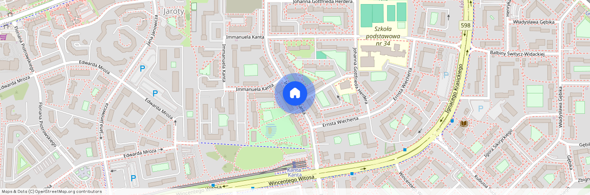 ul. Immanuela Kanta, Jaroty, Olsztyn, warmińsko-mazurskie