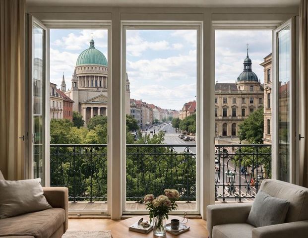 Zwischenmiete in wunderschöne möbliert Altbauwohnung mit Terasse - Photo 1