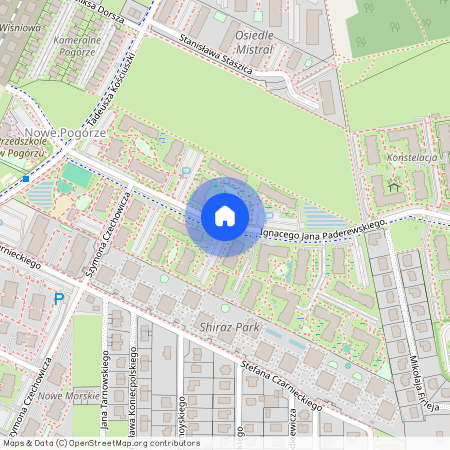 ul. Ignacego Paderewskiego, Pogórze, Kosakowo, pucki, pomorskie, Gdynia