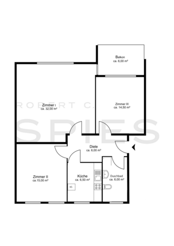 Erstbezug nach Modernisierung: Hochwertige, gut geschnittene 3-Zimmer-Whg. mit Balkon - Photo 2