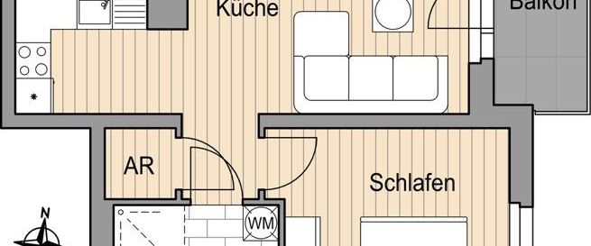 mit wenigen Schritten am Ziel - Foto 1