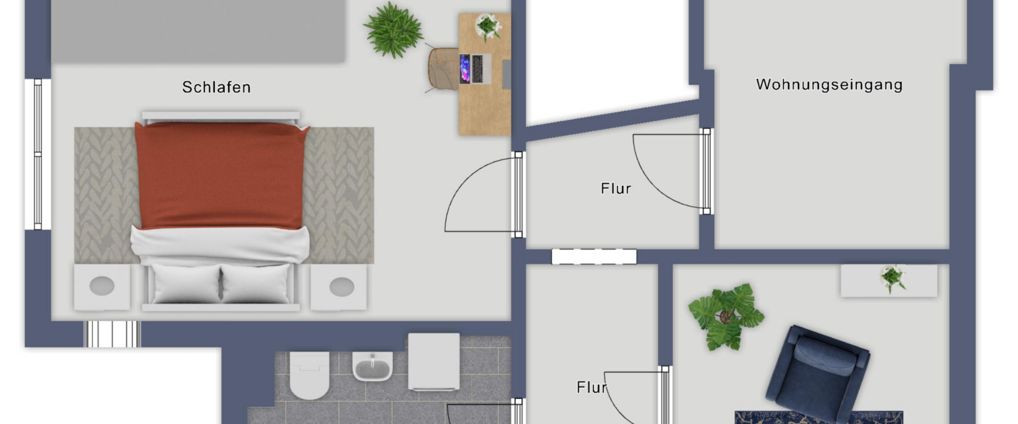 Charmante 2-Raum-Wohnung im beliebten Paulusviertel. Mit Balkon, Einbauküche und Gartennutzung. - Photo 1