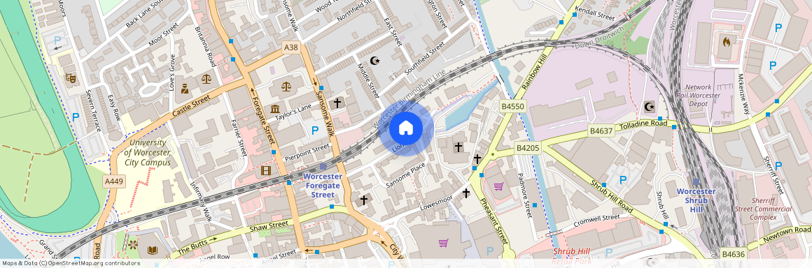 Lion Court, Sansome Place, Worcester, WR1