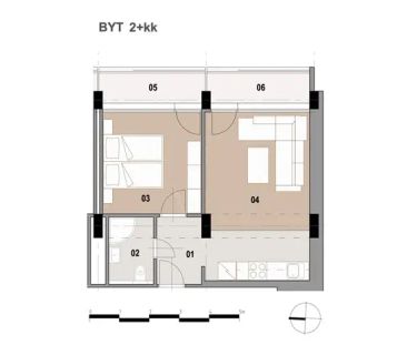 Pronájem moderního bytu 2+kk hned u Avionu - Photo 3