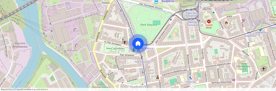 ul. Władysława Reymonta, Nadodrze, Śródmieście, Wrocław, dolnośląskie