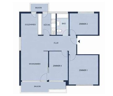 4.5 Zimmer, 85 m², 3. Stock - Foto 3