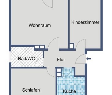 Zentral wohnen im Bahnhofsgebiet: Lichtdurchflutete 3-Zimmer-Wohnun... - Photo 1