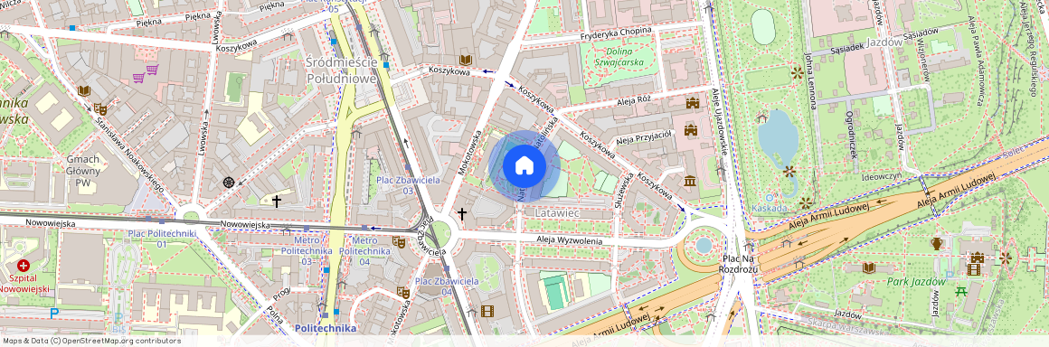 ul. Natolińska, Śródmieście Południowe, Śródmieście, Warszawa, mazowieckie