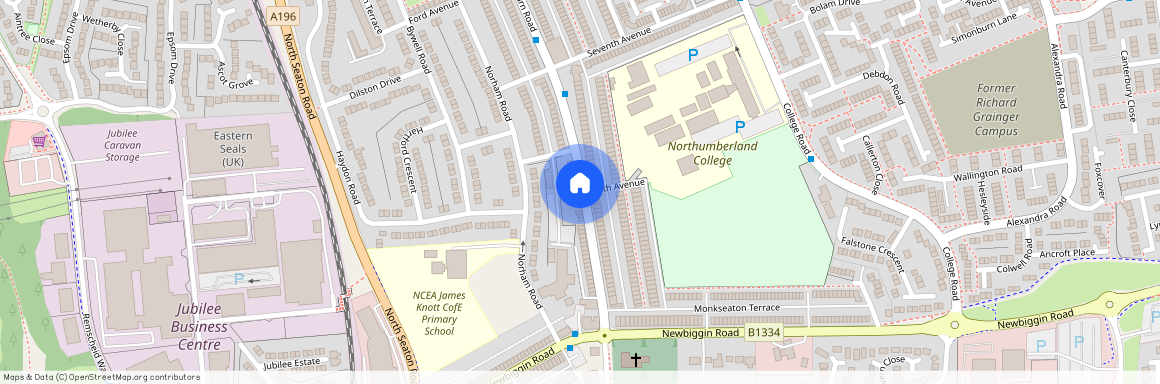 Milburn Road, Ashington, Ashington, Northumberland, NE63 0NE