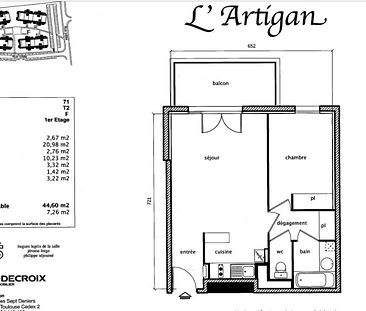 location Appartement T2 DE 44.6m² À ARTIGUES PRES BORDEAUX - Photo 1