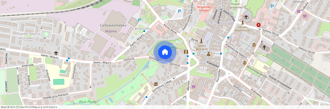 ul. Planty, Mikołów, mikołowski, śląskie