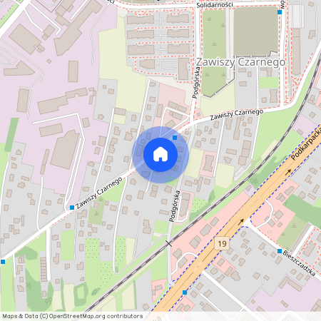 ul. 9 Dywizji Piechoty, Zawiszy Czarnego, Rzeszów, podkarpackie