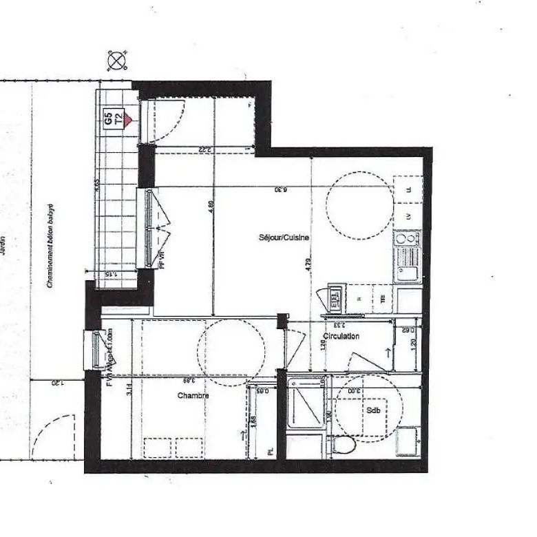 Location appartement 2 pièces - 44m² à Caen (14000) - Photo 2