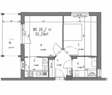 2-Zimmer-Wohnung mit Balkon - Photo 1