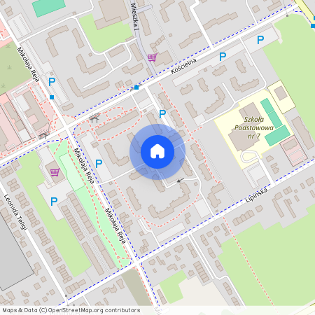 ul. Mieszka I I, Wołomin, Wołomin, wołomiński, mazowieckie