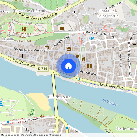 37500, Chinon