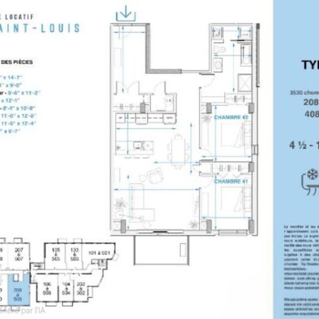 URGENT * 4 1/2 Ste-Foy * Grand et neuf appartement style condo - Photo 4