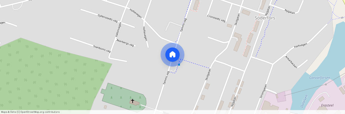 Tamms Väg, Söderfors
