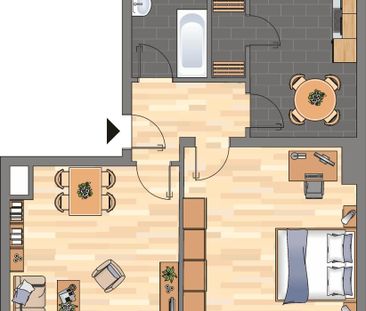 Helle 2-Zimmer-Wohnung in Bremerhaven - Photo 6