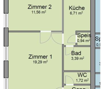 HÜBSCHE 2-ZIMMER-WOHNUNG IM GRÜNEN - Photo 6