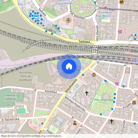 ul. Kamienna, Śródmieście, Katowice, śląskie