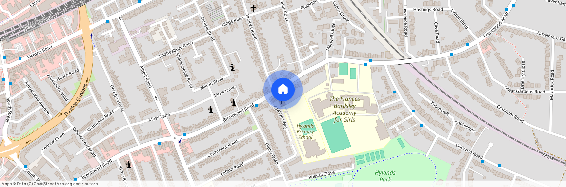 Brentwood Road, Gidea Park. RM1