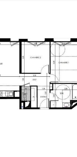 Location Appartement 3 pièces 61m² REIMS 51100 - Photo 2