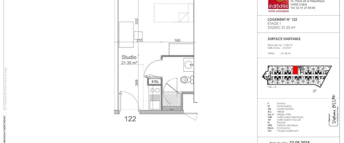 location Appartement T0 DE 21.35m² À COLOMBELLES - Photo 1