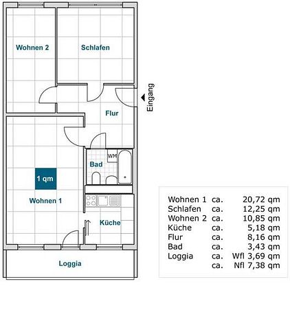 Sanierte 3-Raum-Wohnung! - Foto 2