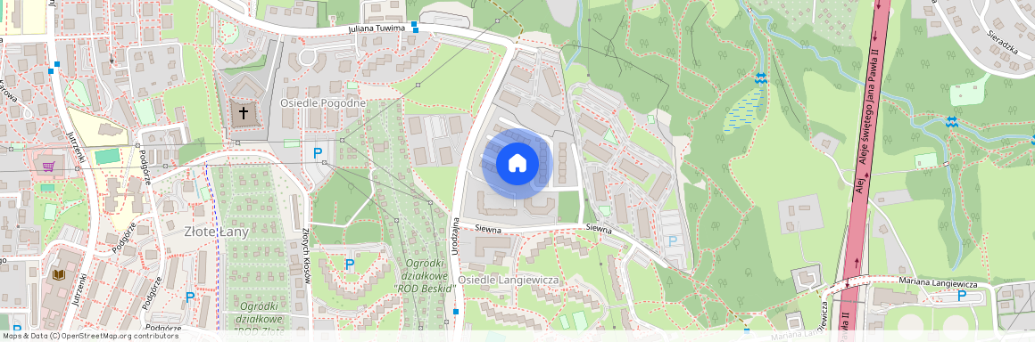 ul. Jana Grabowskiego, Złote Łany, Bielsko-Biała, śląskie