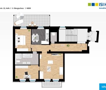 Charmante 3-Raum-Wohnung mit Einbauküche & viel Platz zum Leben! - Photo 1