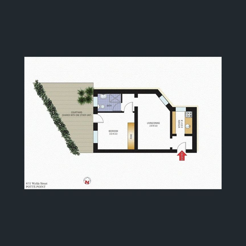 Boutique 1 bedroom apartment with shared courtyard. - Photo 1