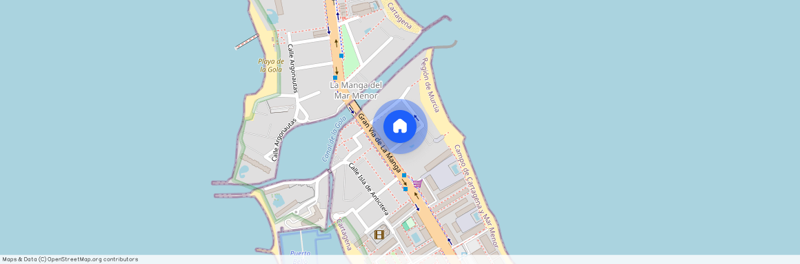 Zona Entremares, La Manga del Mar Menor