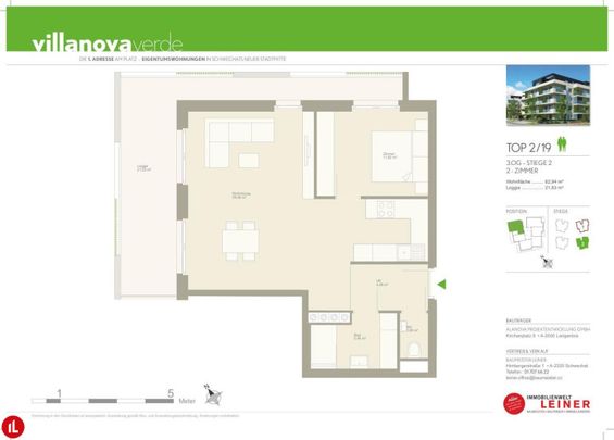 2 Zimmer mit riesen Loggia - traumhaft!! - Photo 1