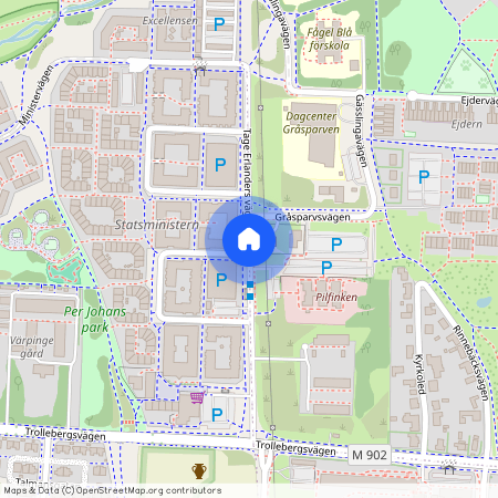 Tage Erlanders väg, Lund