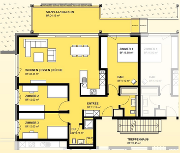 4.5 Zimmer-Wohnung in Herisau - Foto 2