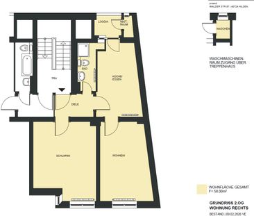 Renovierte 2-Zimmerwohnung mit Loggia in Hilden zu vermieten! - Foto 1