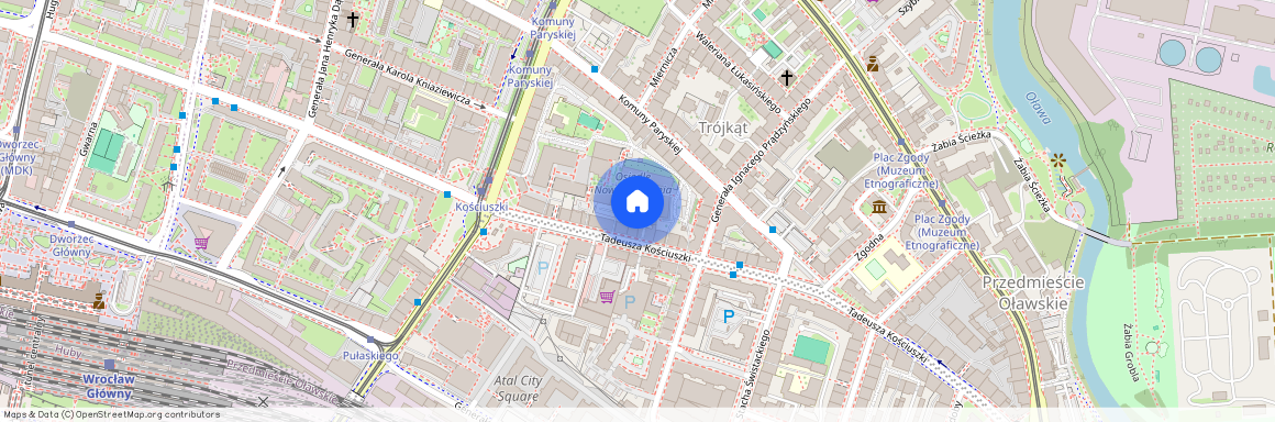 ul. gen. Ignacego Prądzyńskiego, Przedmieście Oławskie, Krzyki, Wrocław, dolnośląskie