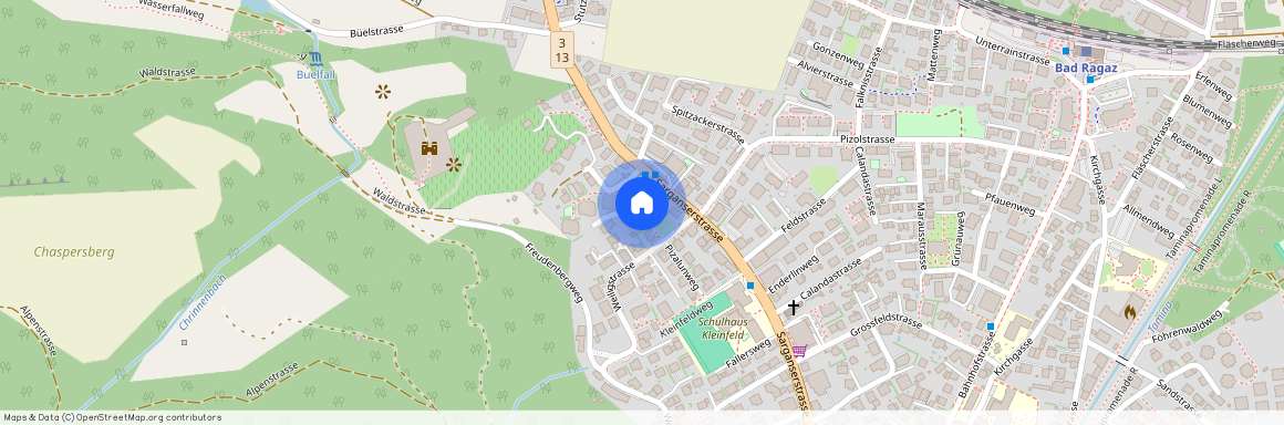 7310, Bad Ragaz, Sarganserstrasse, 43