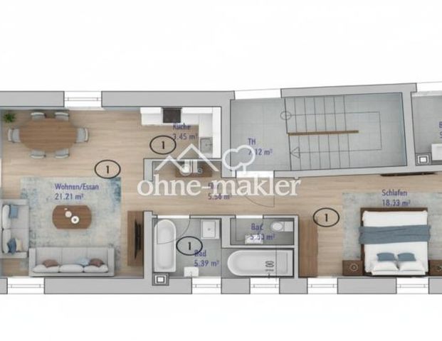 Helle EG-Wohnung in Roth mit Top-Lage - Photo 1