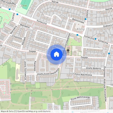 ul. Zagaje, Kliny, Swoszowice, Kraków, małopolskie