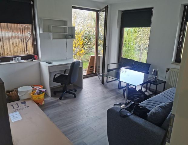 möbliertes Appartement in Münster mit EBK, Terrasse u Garten 35m² - Foto 1