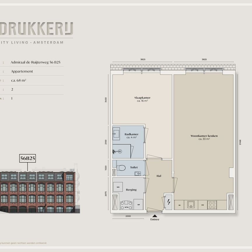 Appartement te huur: Admiraal De Ruijterweg 56-B25 1056 GL Amsterdam - Photo 2