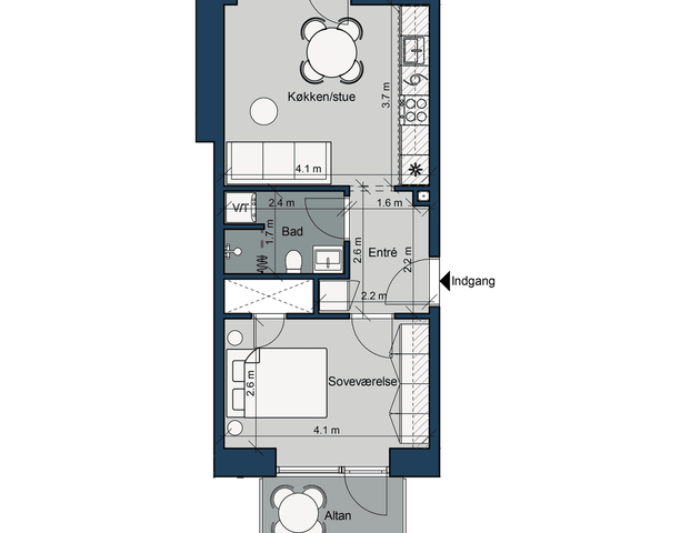 Østre Havnepark 25, 8. tv. - Photo 1