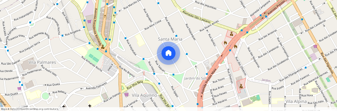 Rua Aguapeí, 153 - Santa Maria, Santo André - SP