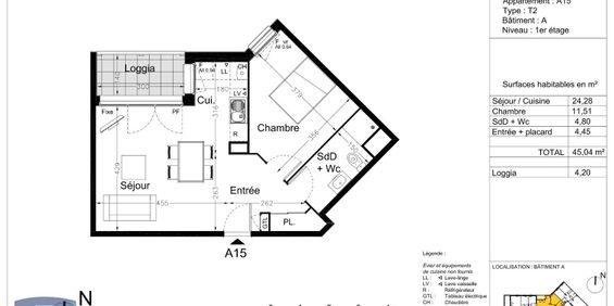 Location Appartement 2 pièces 45m² LE HAVRE 76620 - Photo 3