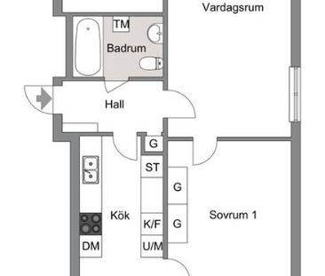 Skärholmen - 3rok - tillsv - 13.800kr/mån - Foto 1