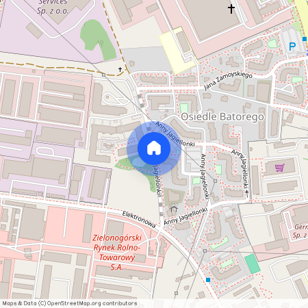 ul. Anny Jagiellonki, Centrum, Zielona Góra, lubuskie