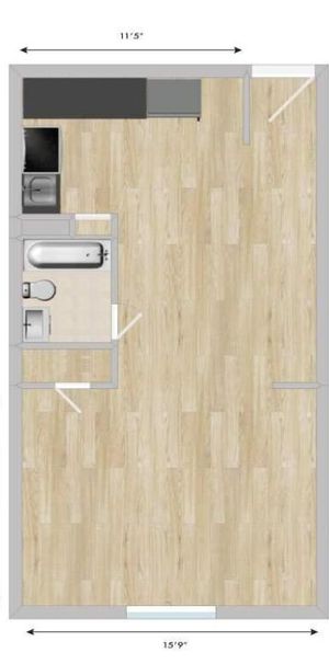 1 CH - 1 SDB - Montréal - $1,250 /mo - Photo 1