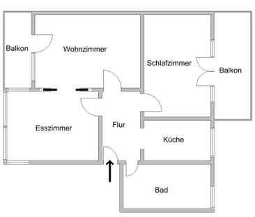 City-Residence: Hochwertig möblierte 3-Zi.-Wohnung mit 2 Balkonen - Photo 2